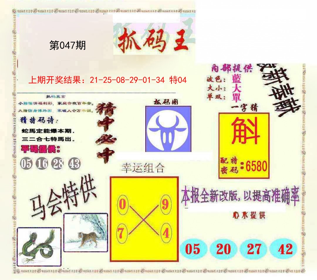 2025047期新抓码王