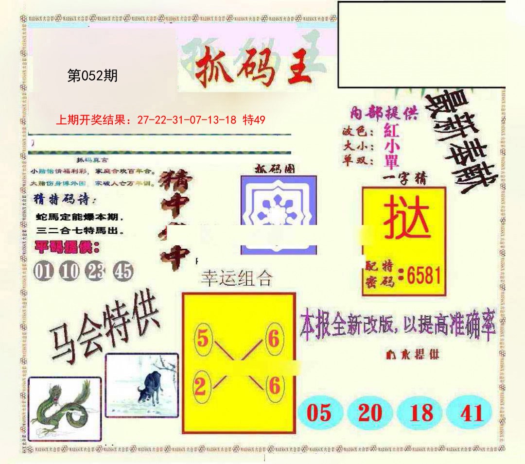 2025052期新抓码王