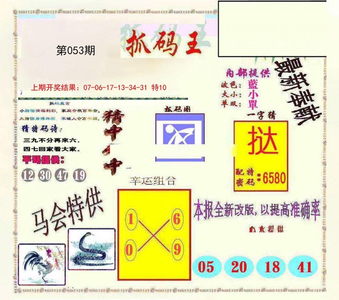 2025053期新抓码王