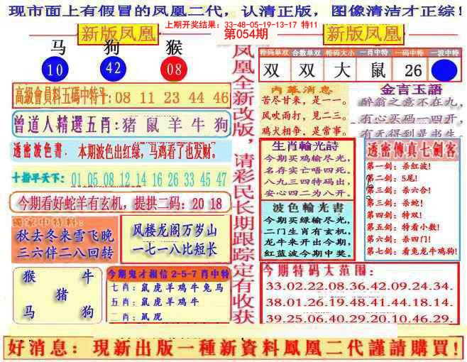 2025054期另二代凤凰报
