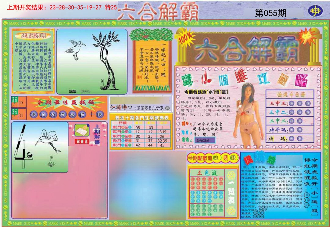 2025055期六合解霸A