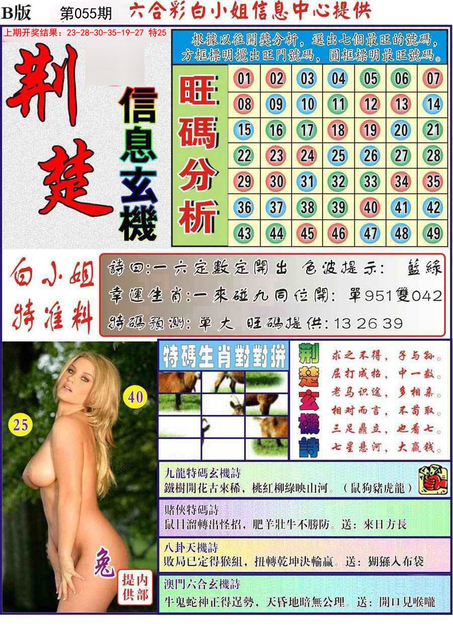 2025055期荆楚信息玄机B