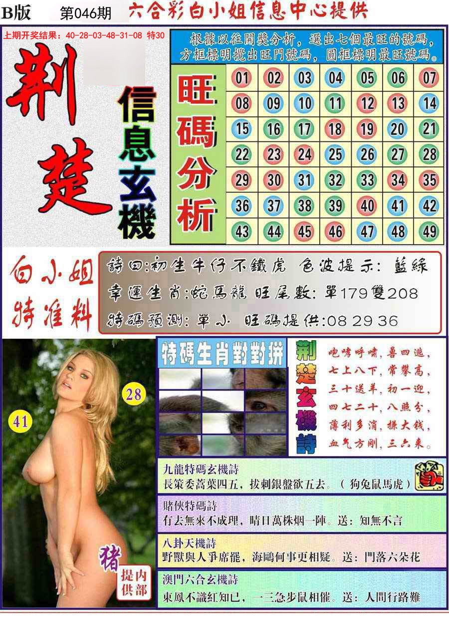 2025046期荆楚信息玄机B