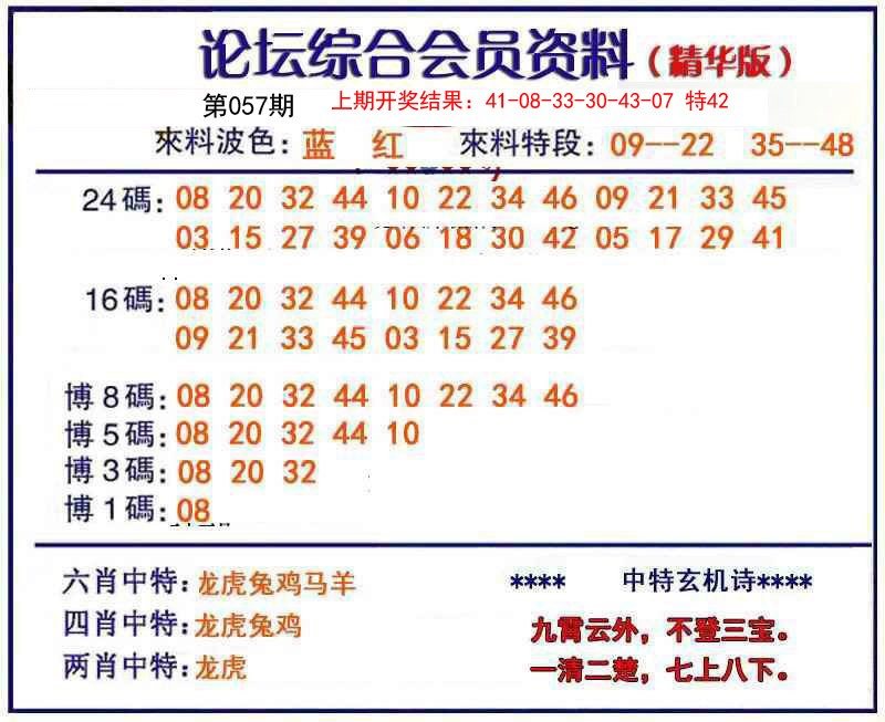 2025057期综合会员资料