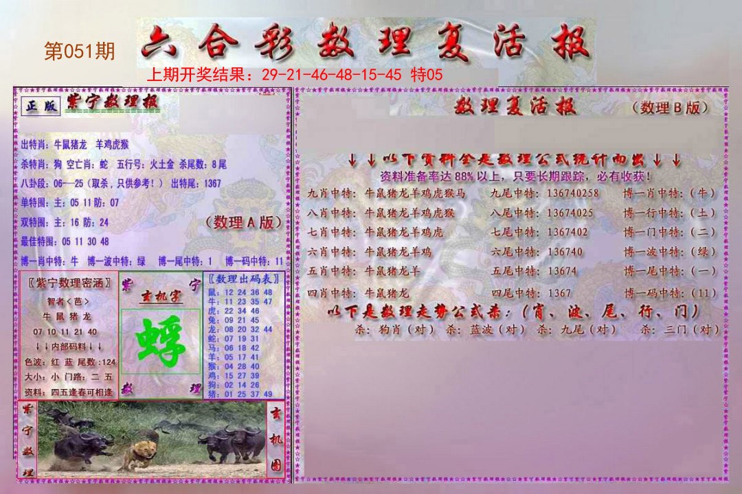 2025051期数理复活报