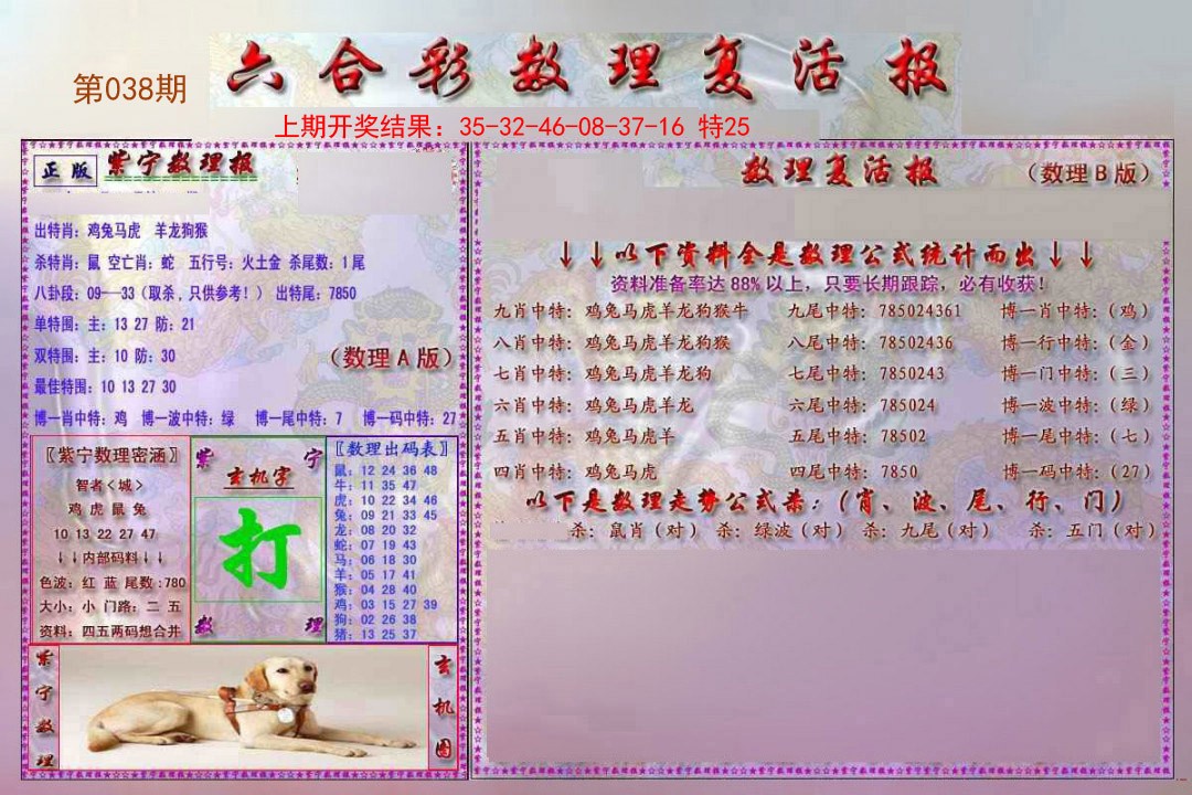 2025038期数理复活报