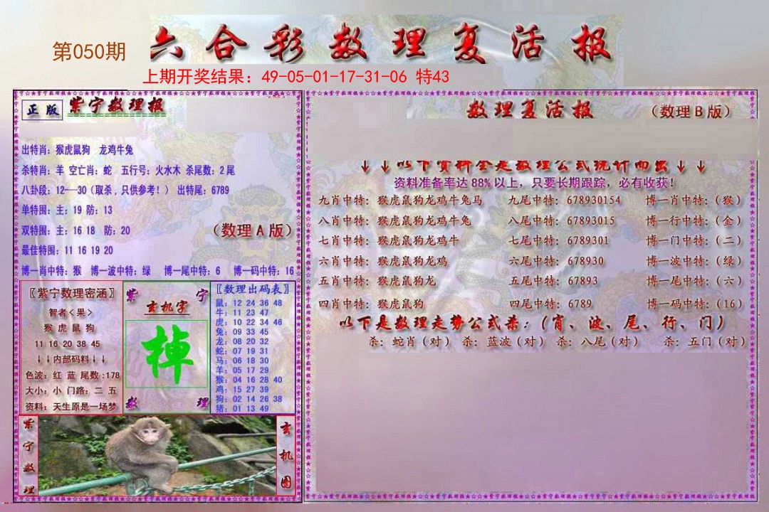 2025050期数理复活报