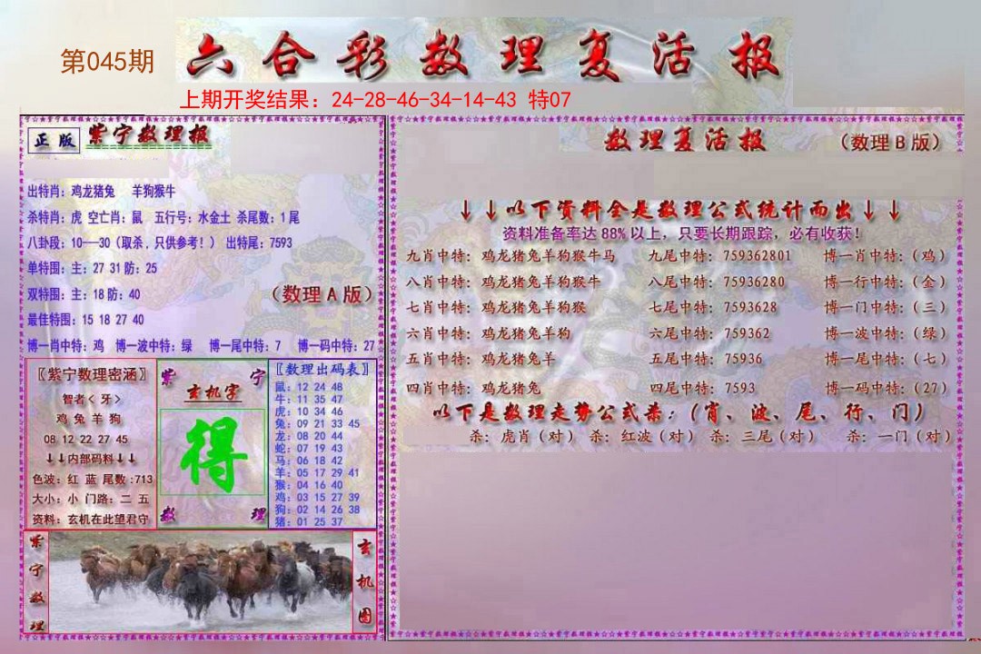 2025045期数理复活报