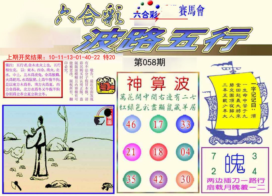2025058期波路五行