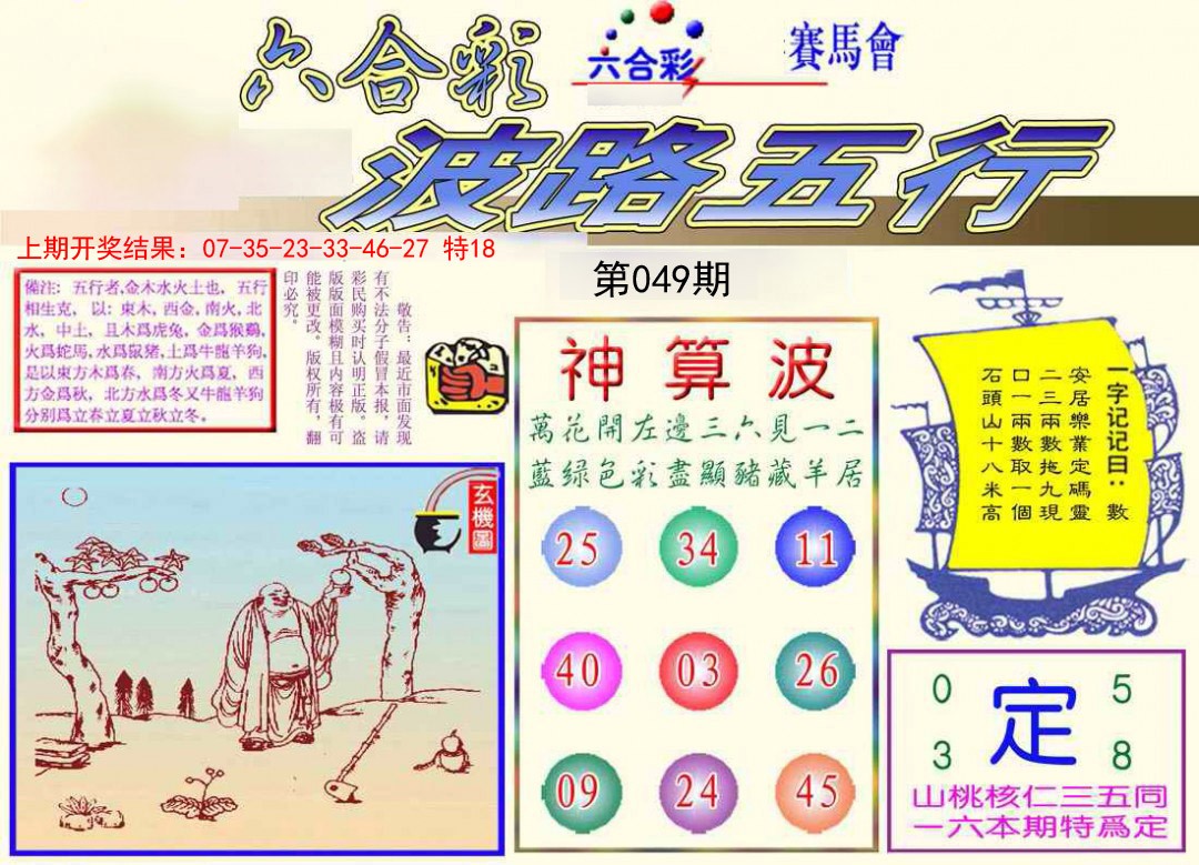 2025049期波路五行