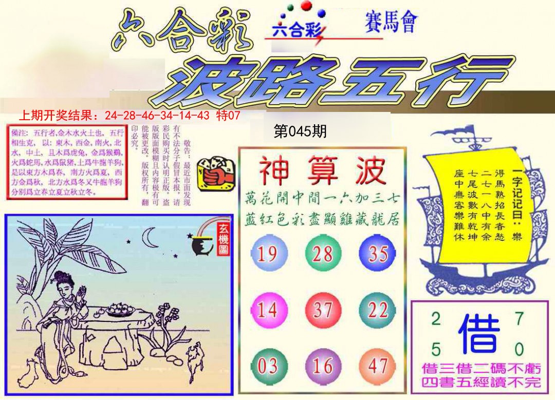 2025045期波路五行