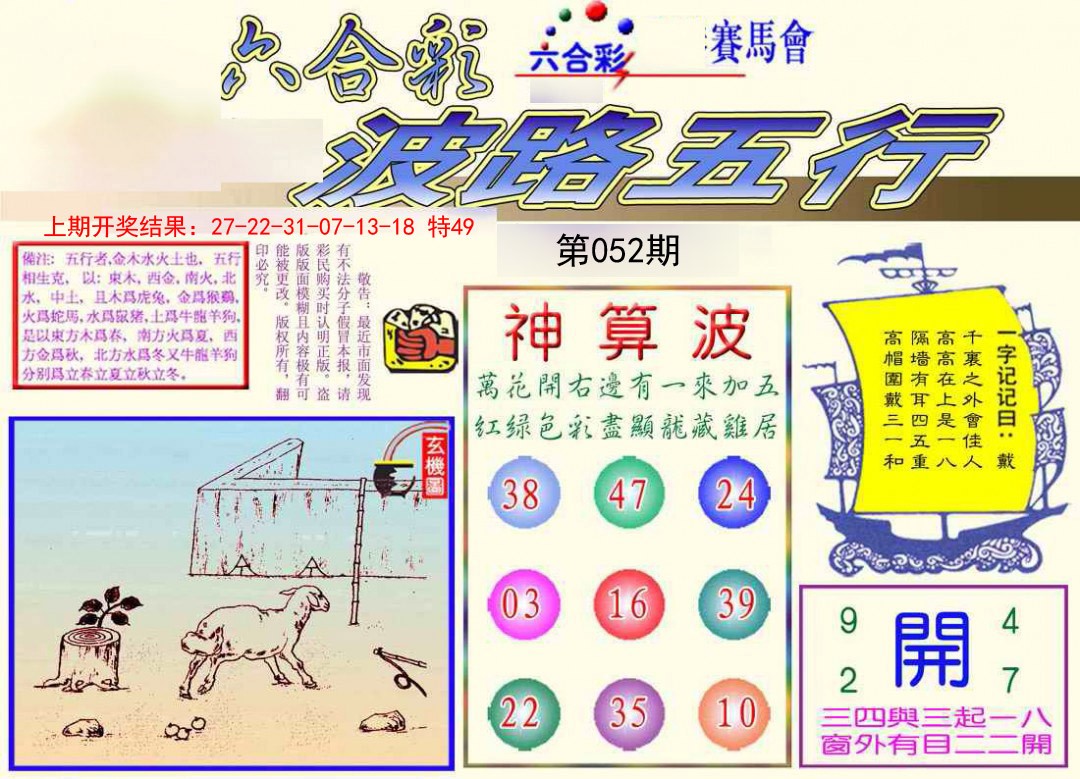 2025052期波路五行