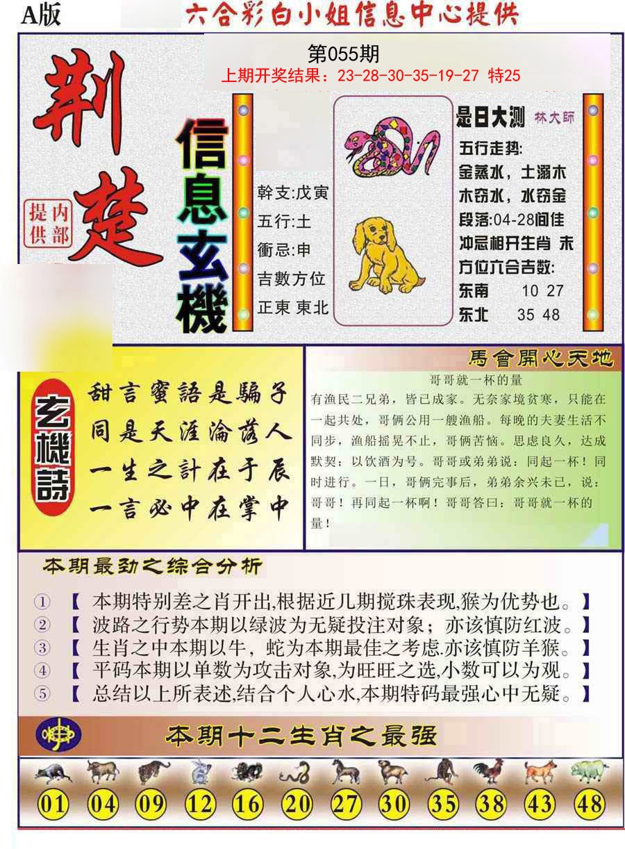 2025055期荆楚信息玄机A