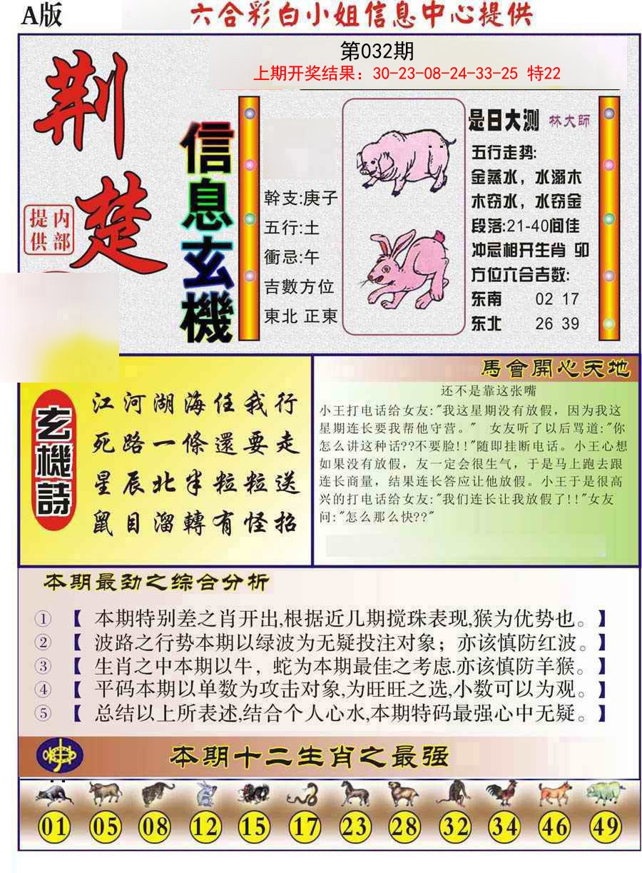 2025032期荆楚信息玄机A