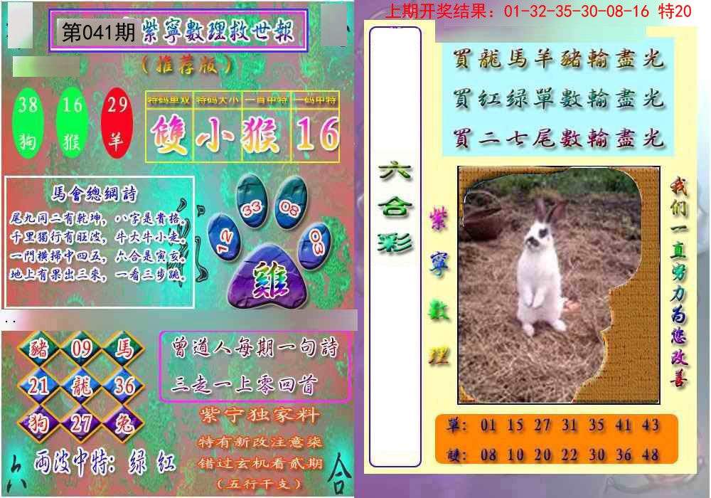 2025041期数理救世报