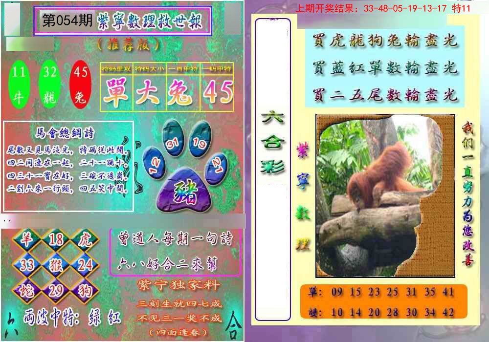 2025054期数理救世报