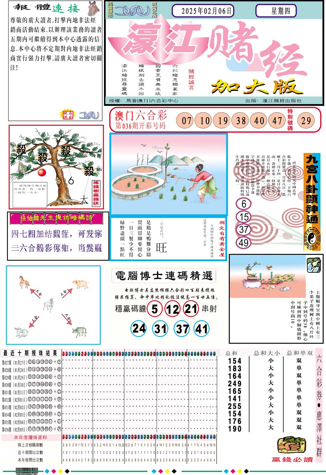 2025037期濠江赌经A加大版
