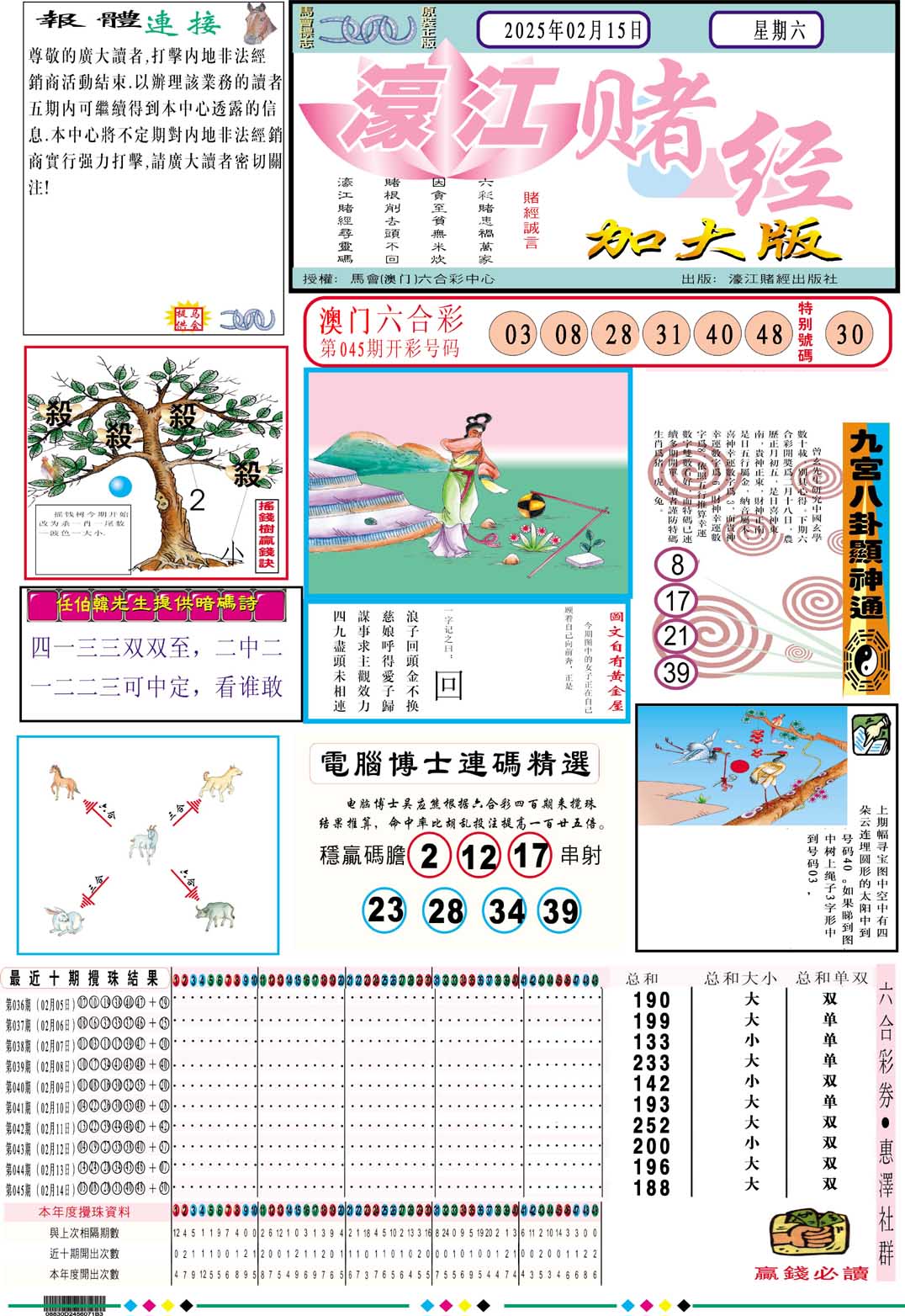 2025046期濠江赌经A加大版