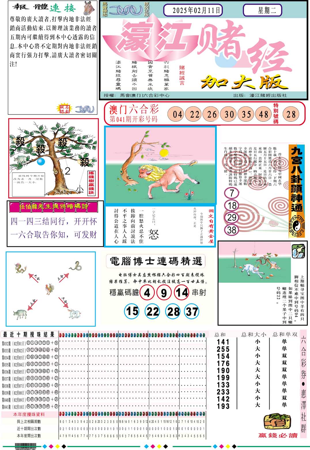2025042期濠江赌经A加大版