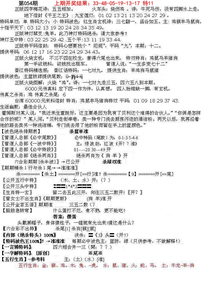 2025054期先锋总刚B