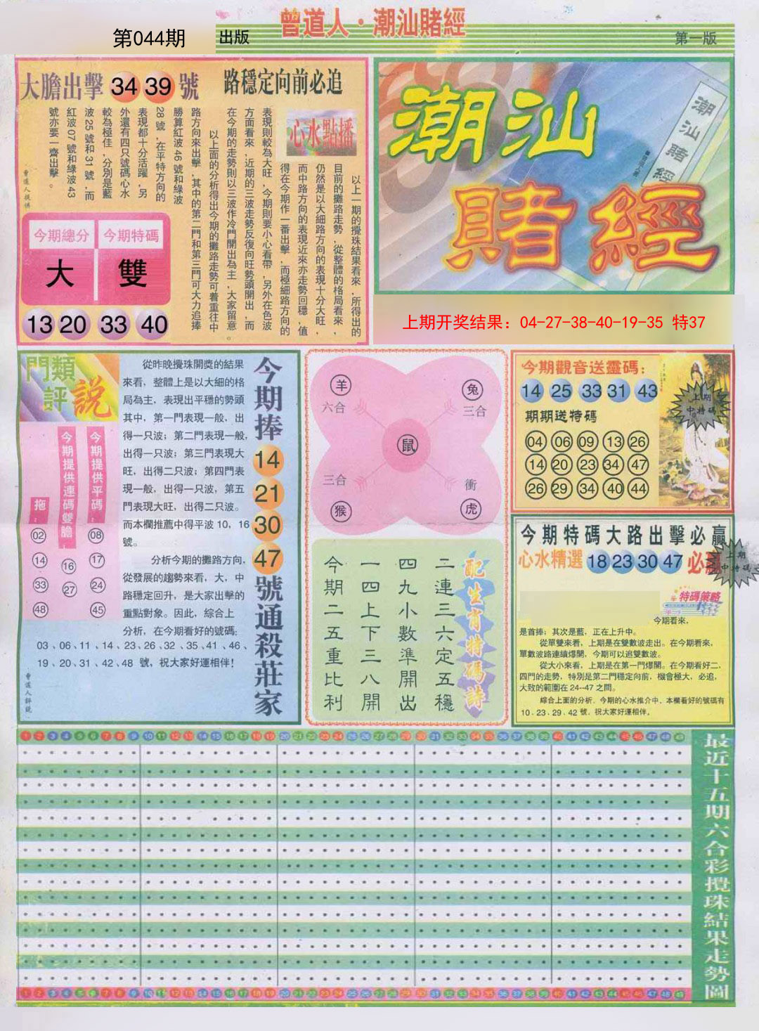 2025044期潮汕赌经A