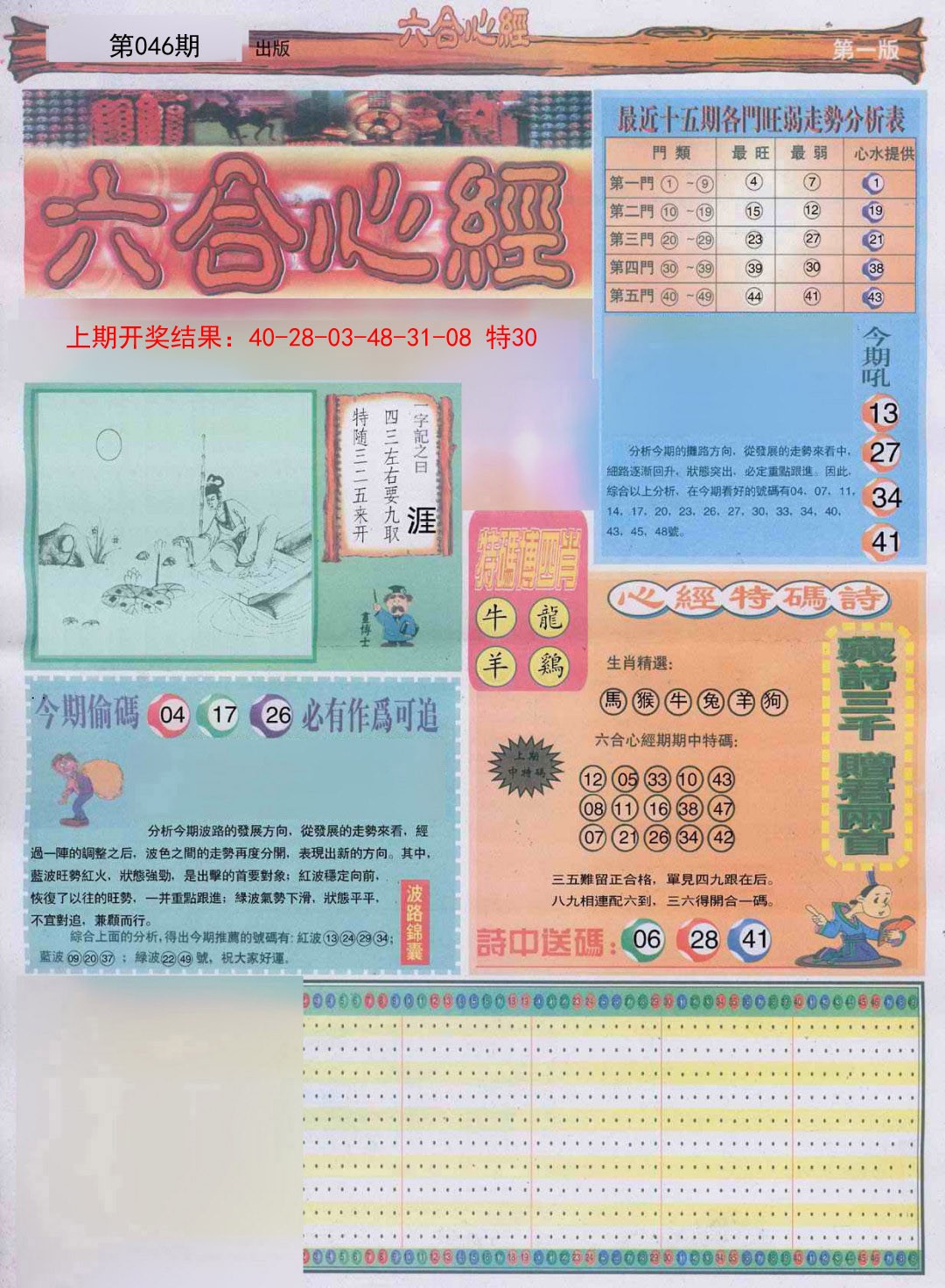 2025046期六合心经A
