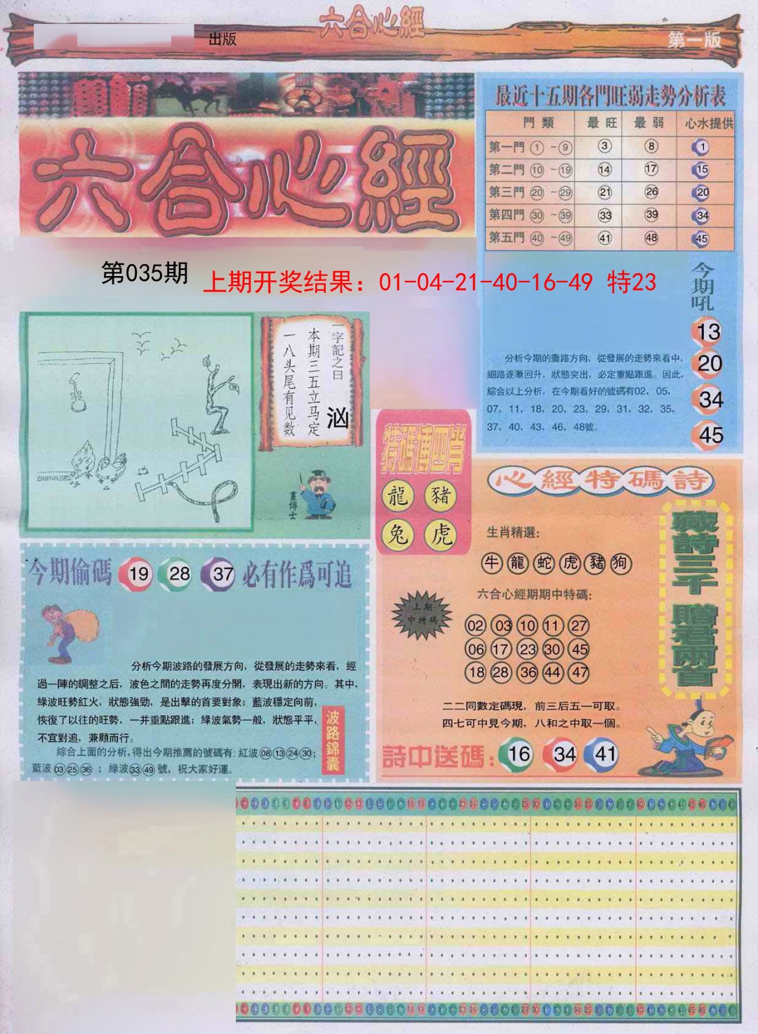 2025035期六合心经A