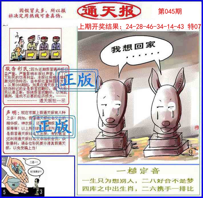 2025045期正版通天报