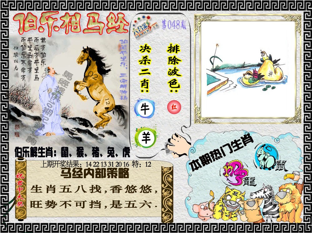 2025048期伯乐相马经