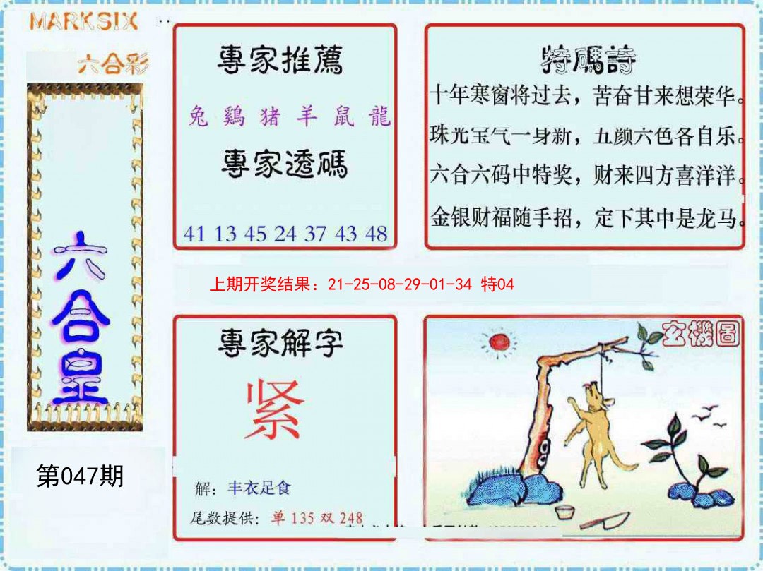 2025047期六合皇