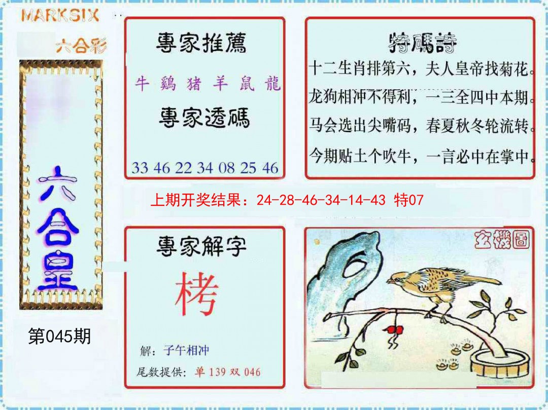 2025045期六合皇