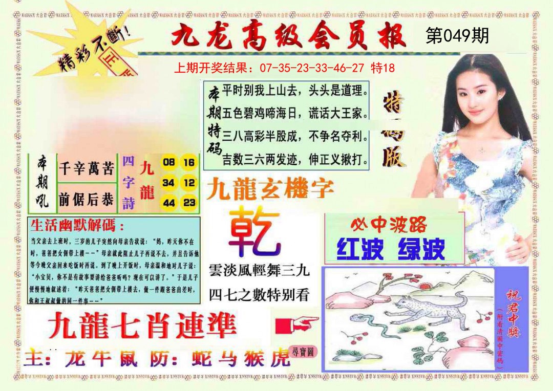 2025049期九龙高级会员报