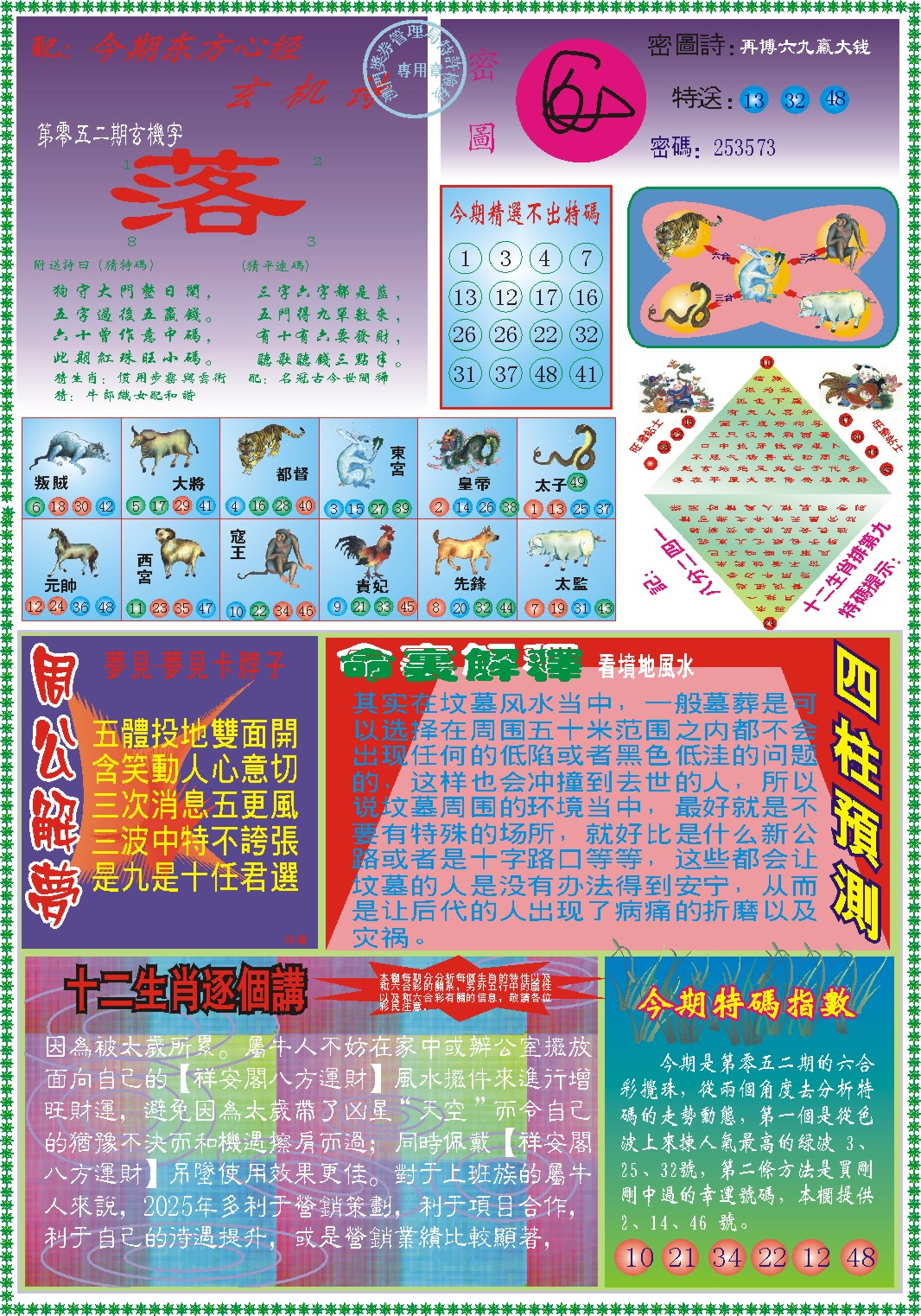2025052期东方心经B