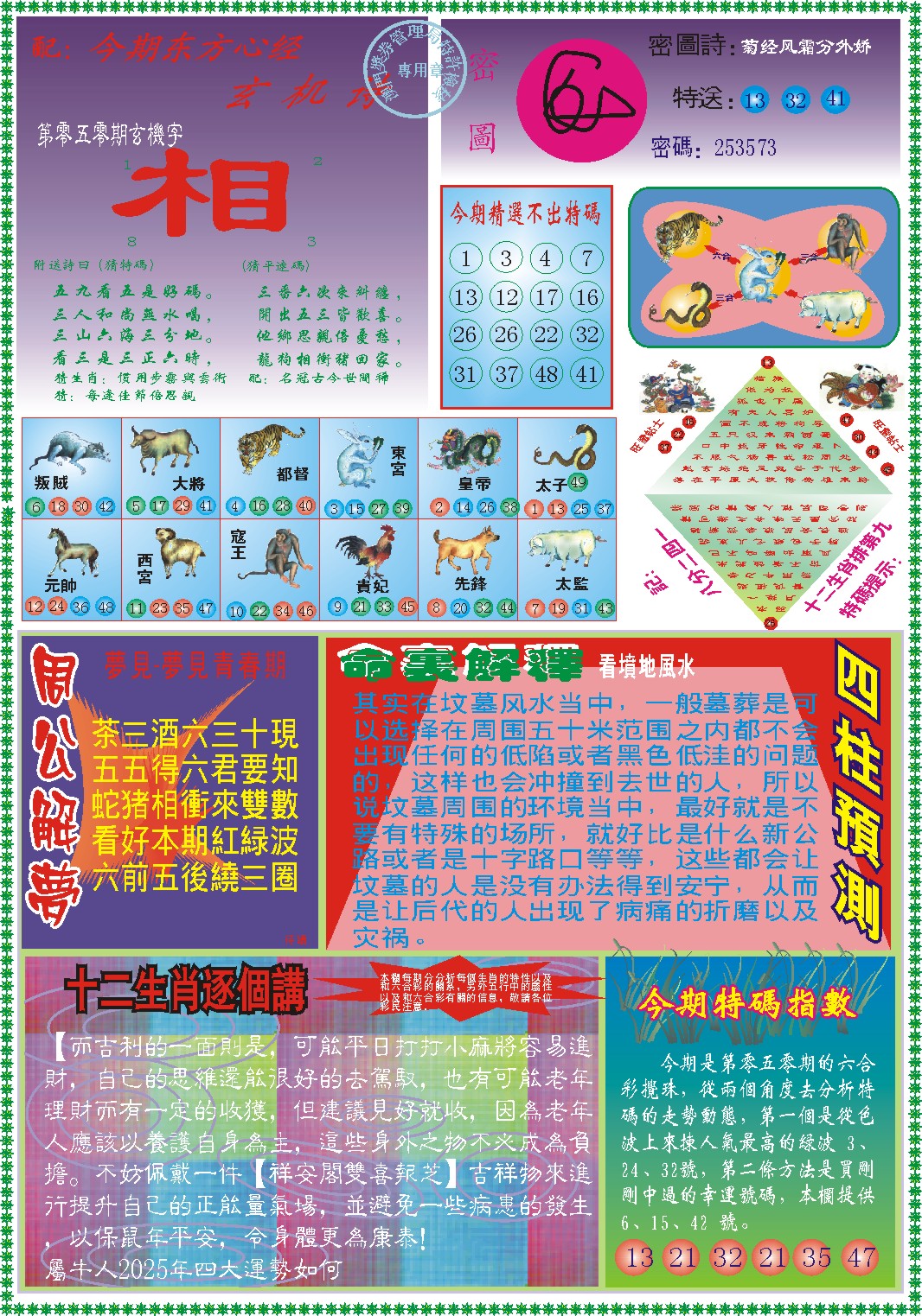 2025050期东方心经B