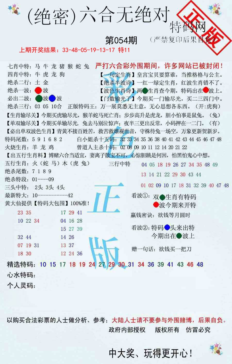 2025054期六合无绝对