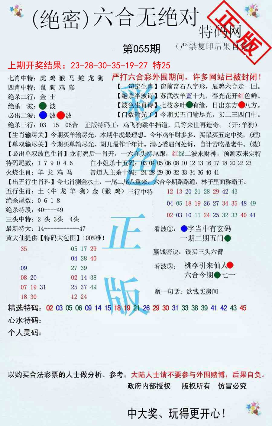 2025055期六合无绝对
