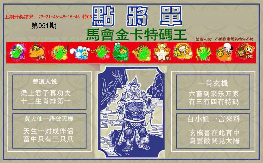2025051期点将单