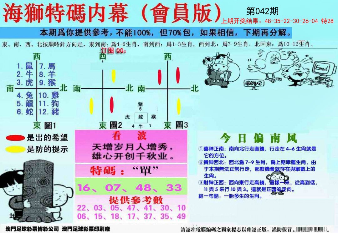 2025042期另版海狮特码内幕报