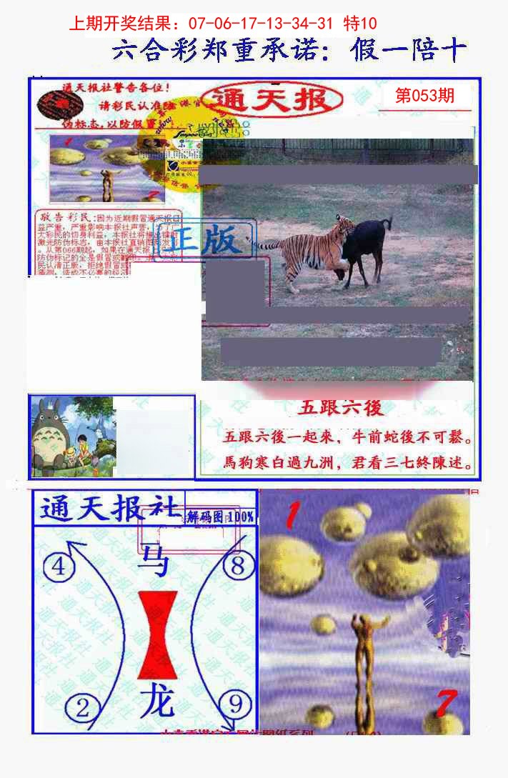 2025053期假一陪十通天报