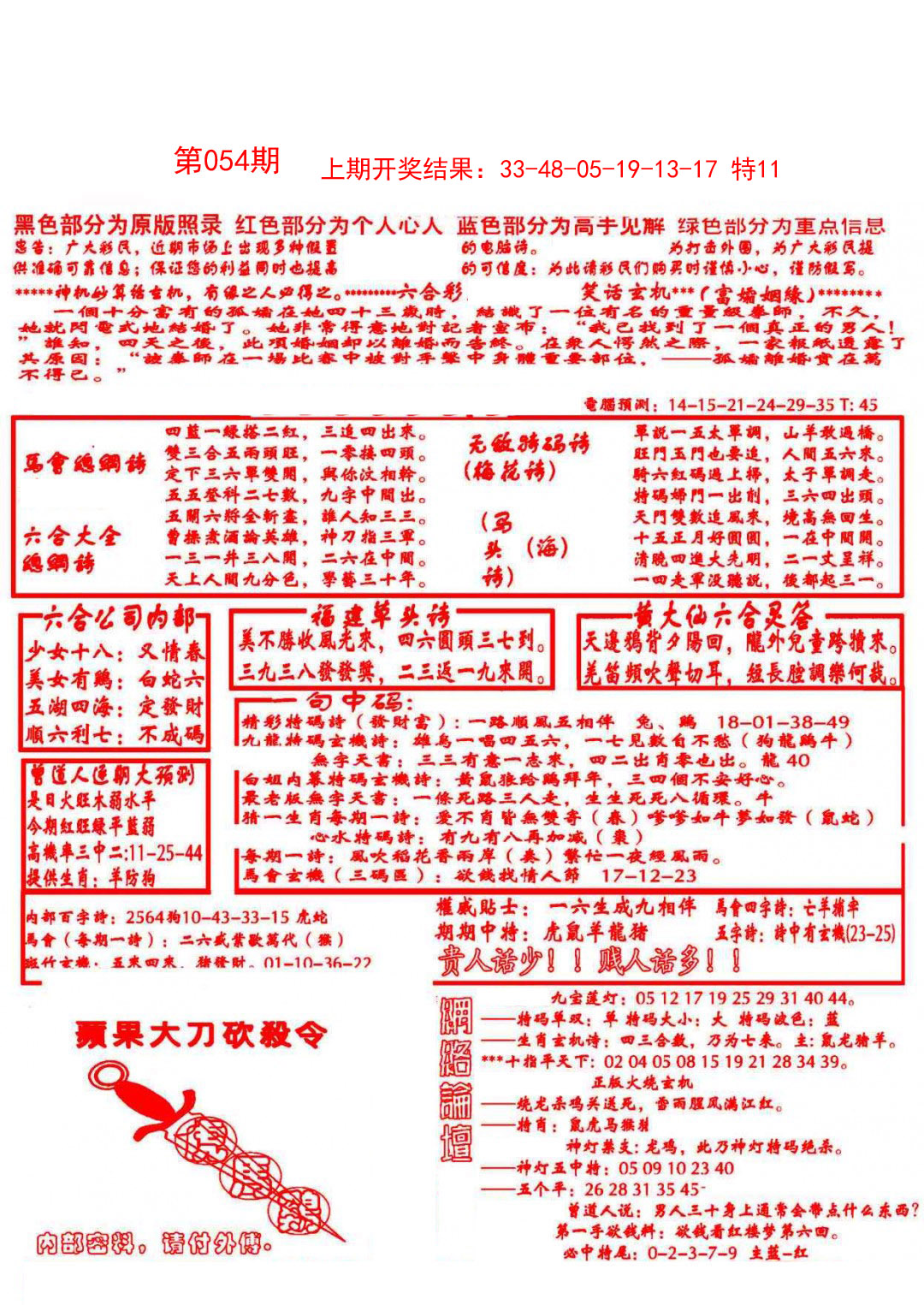 2025054期大刀彩霸王A
