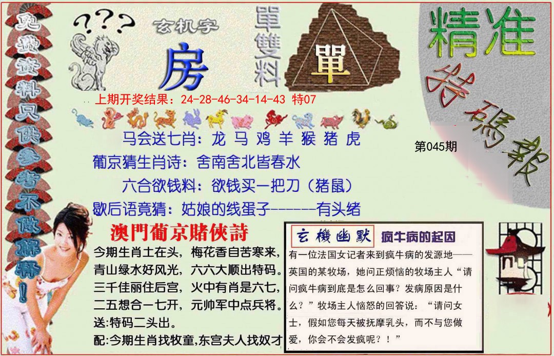 2025045期精准<特碼報>