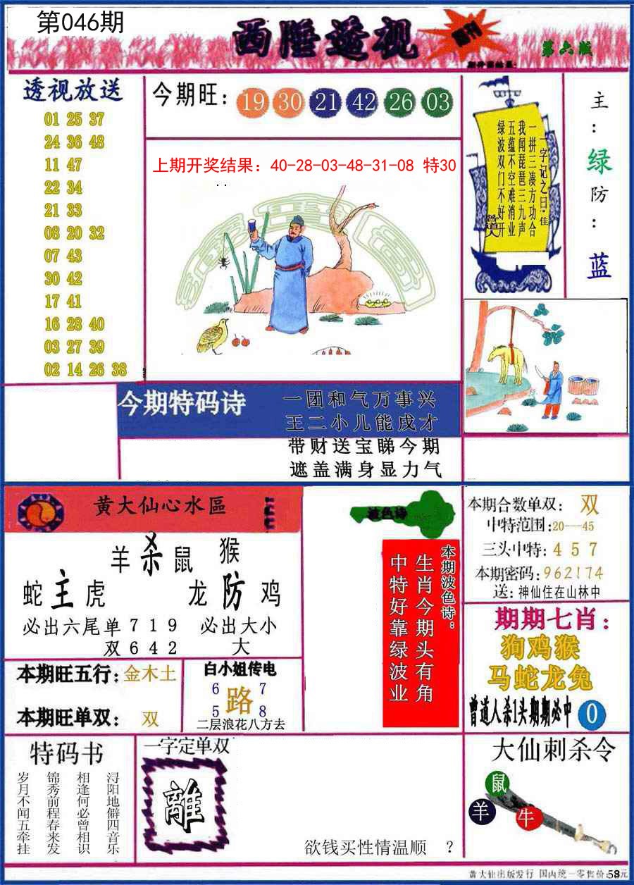 2025046期西陲透视