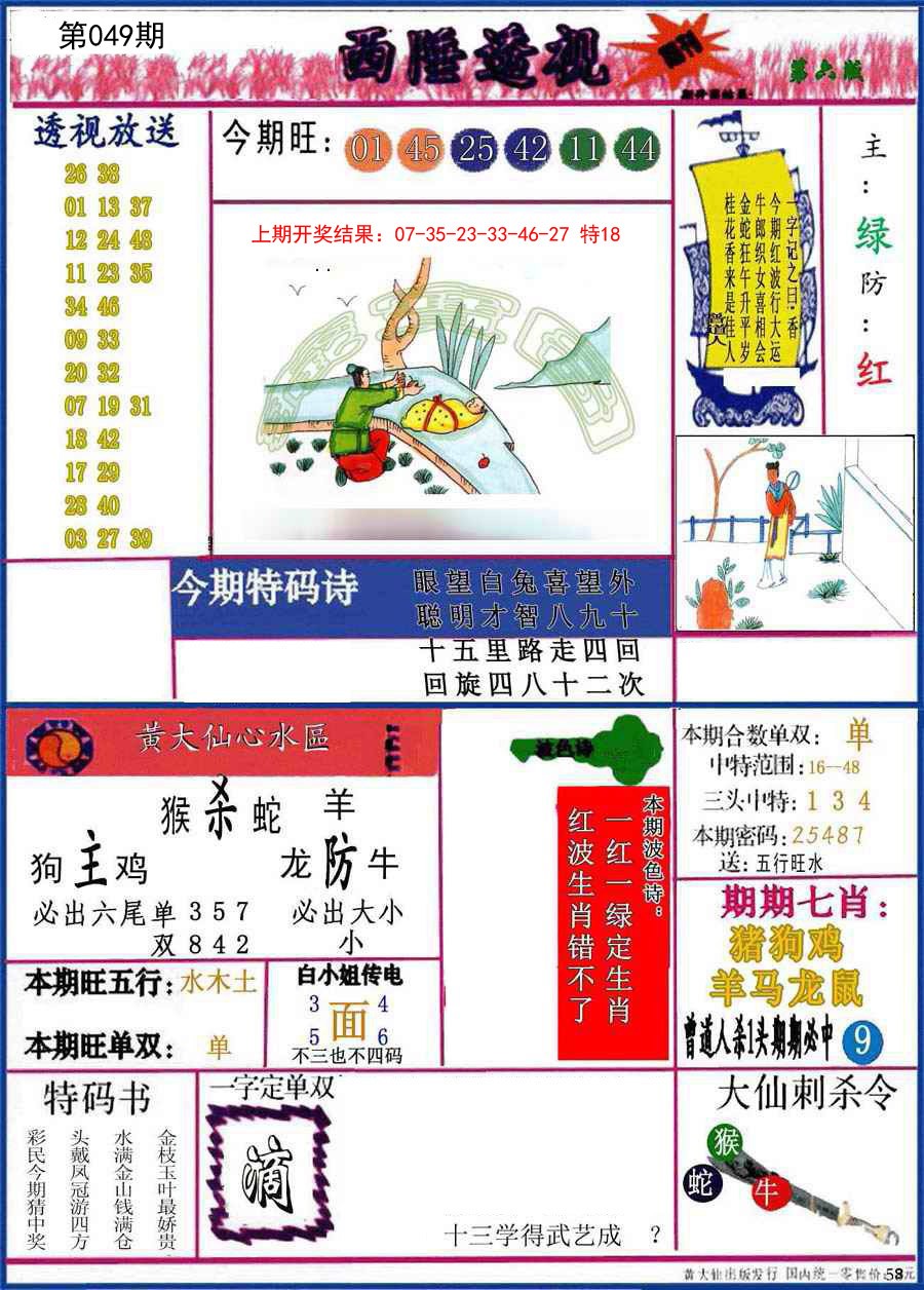 2025049期西陲透视