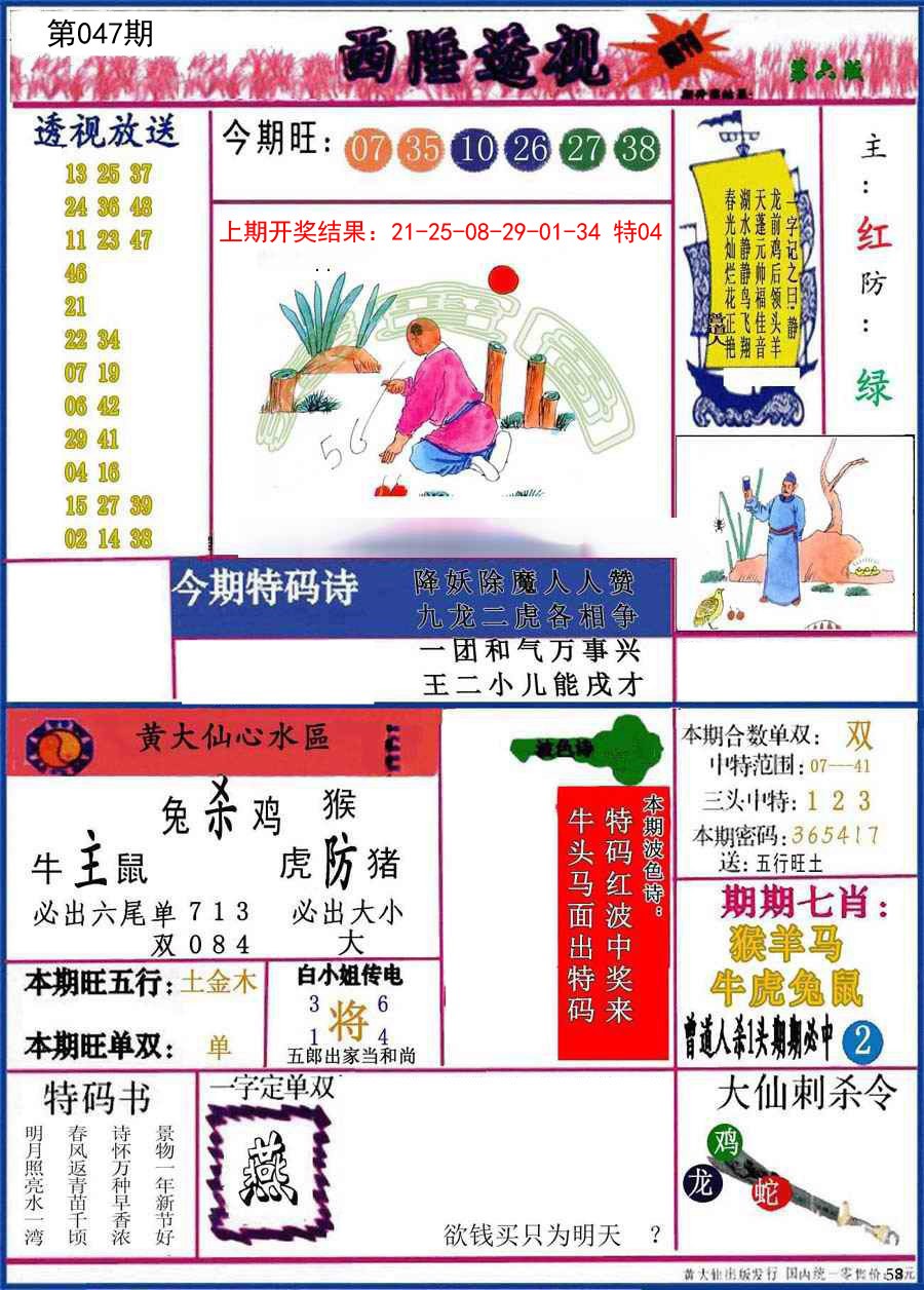 2025047期西陲透视