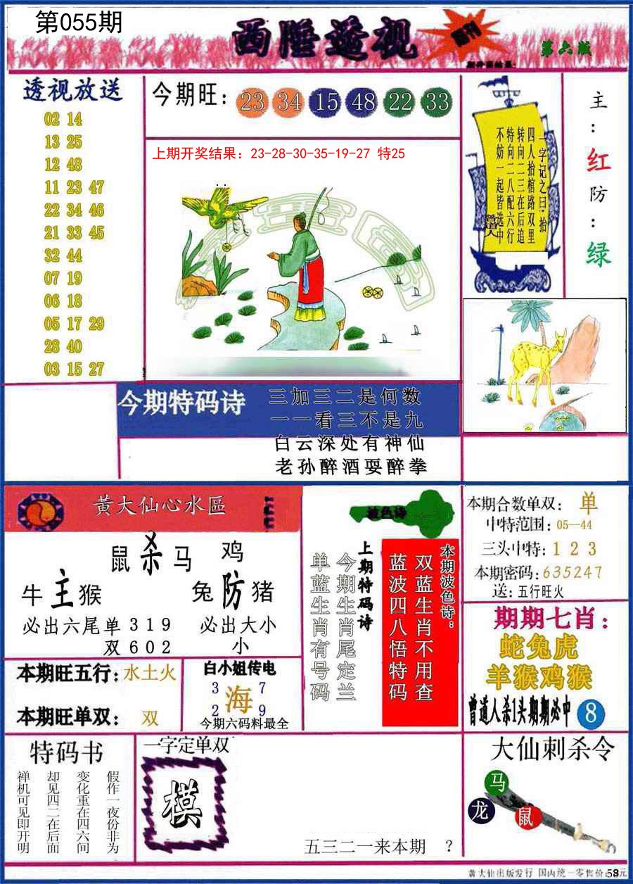 2025055期西陲透视