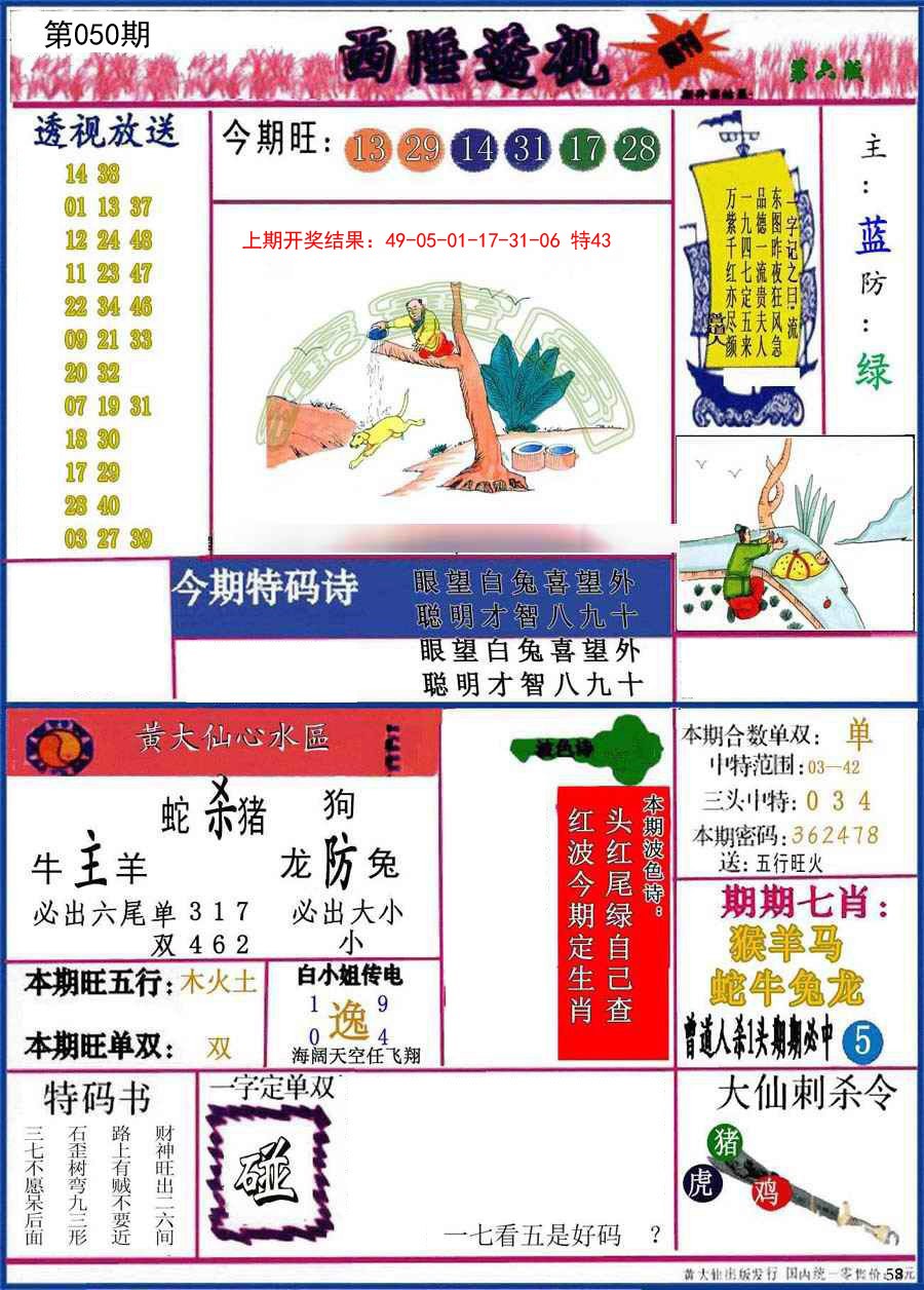 2025050期西陲透视