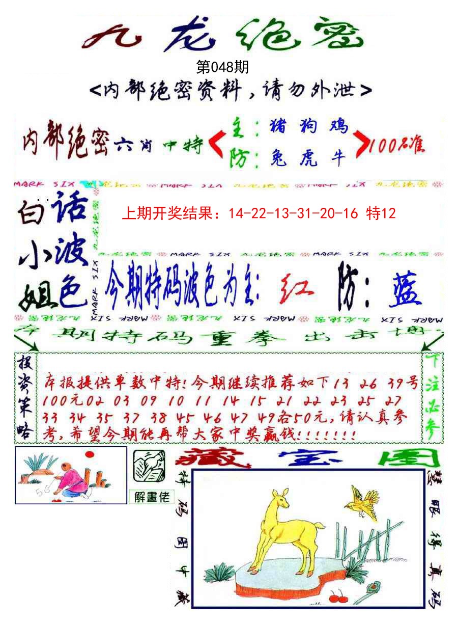 2025048期九龙密报
