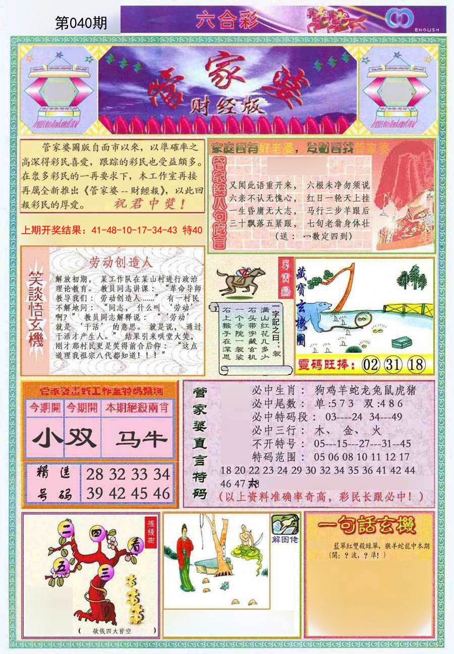 2025040期管家婆财经版