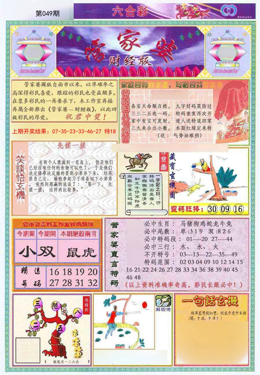 2025049期管家婆财经版