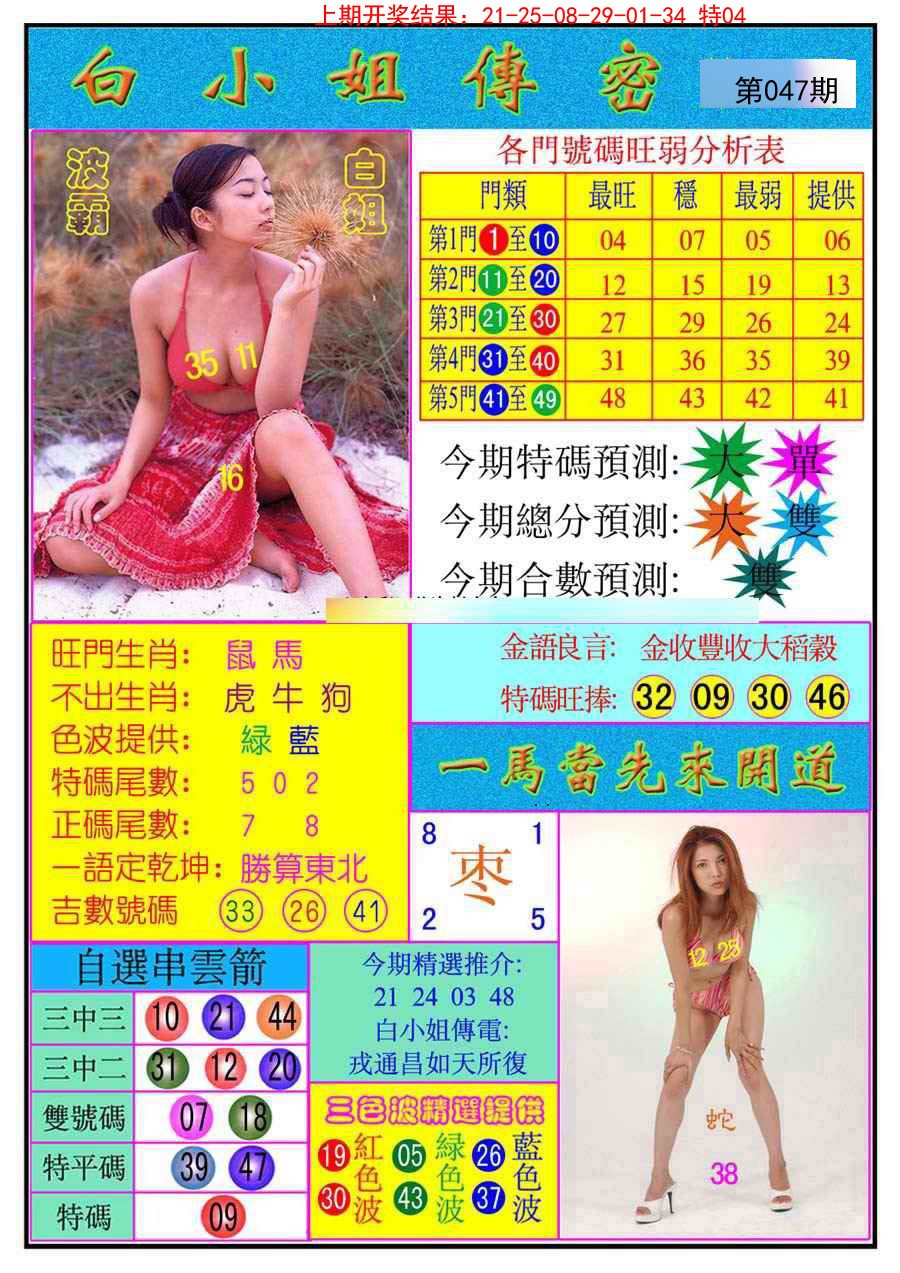 2025047期白小姐传密